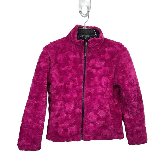 The North Face Girls Reversible Fuzzy Fleece Quilted Jacket